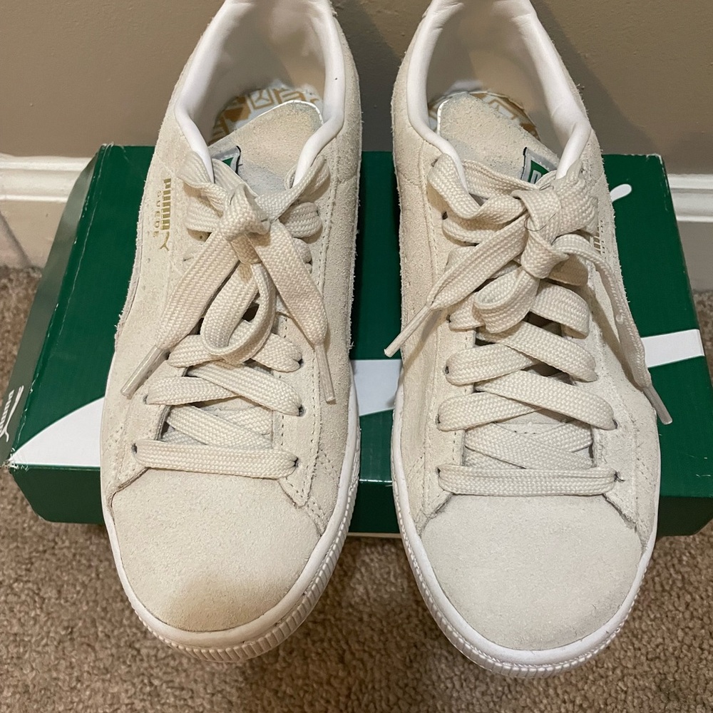 Puma Women’s Cream Sneakers - Picture 2 of 12